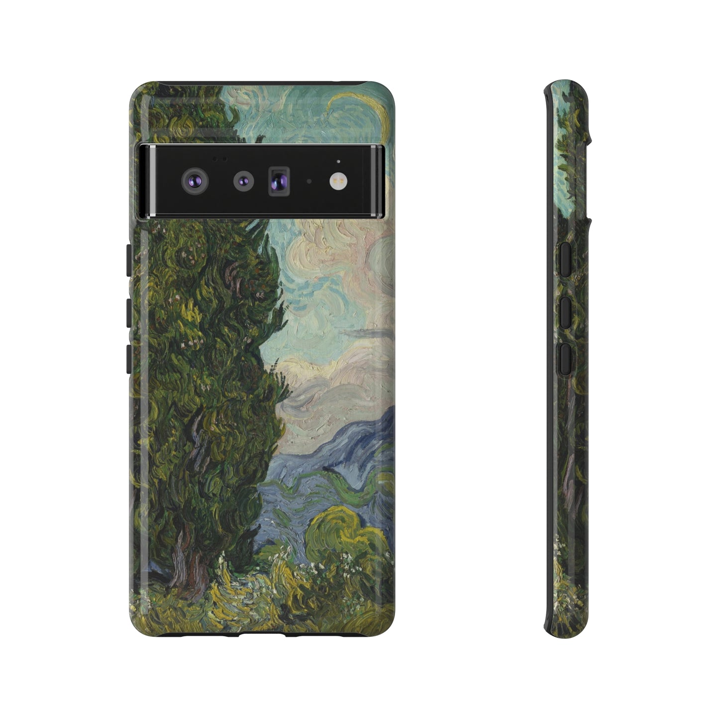 Cypresses by Vincent Van Gogh - Cell Phone Case