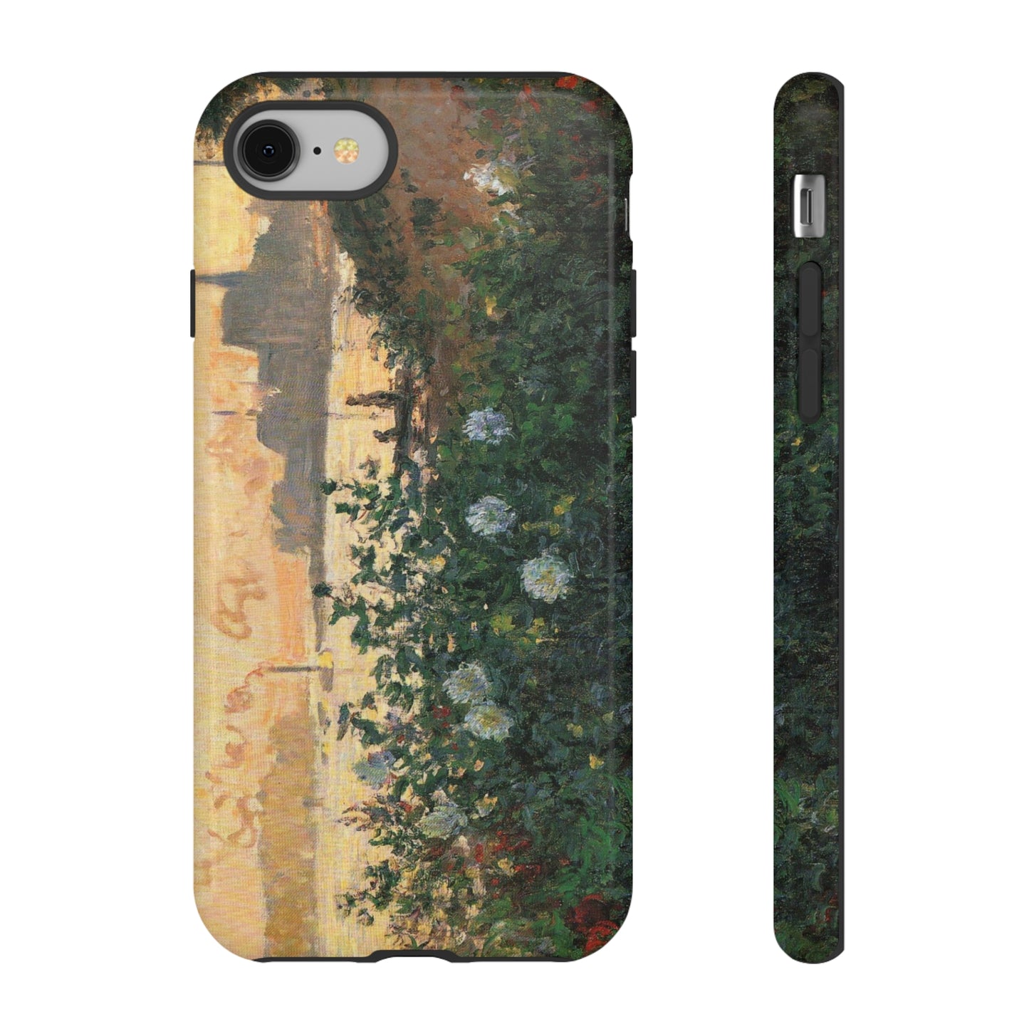 Flowered Riverbank, Argenteuil by Claude Monet - Cell Phone Case