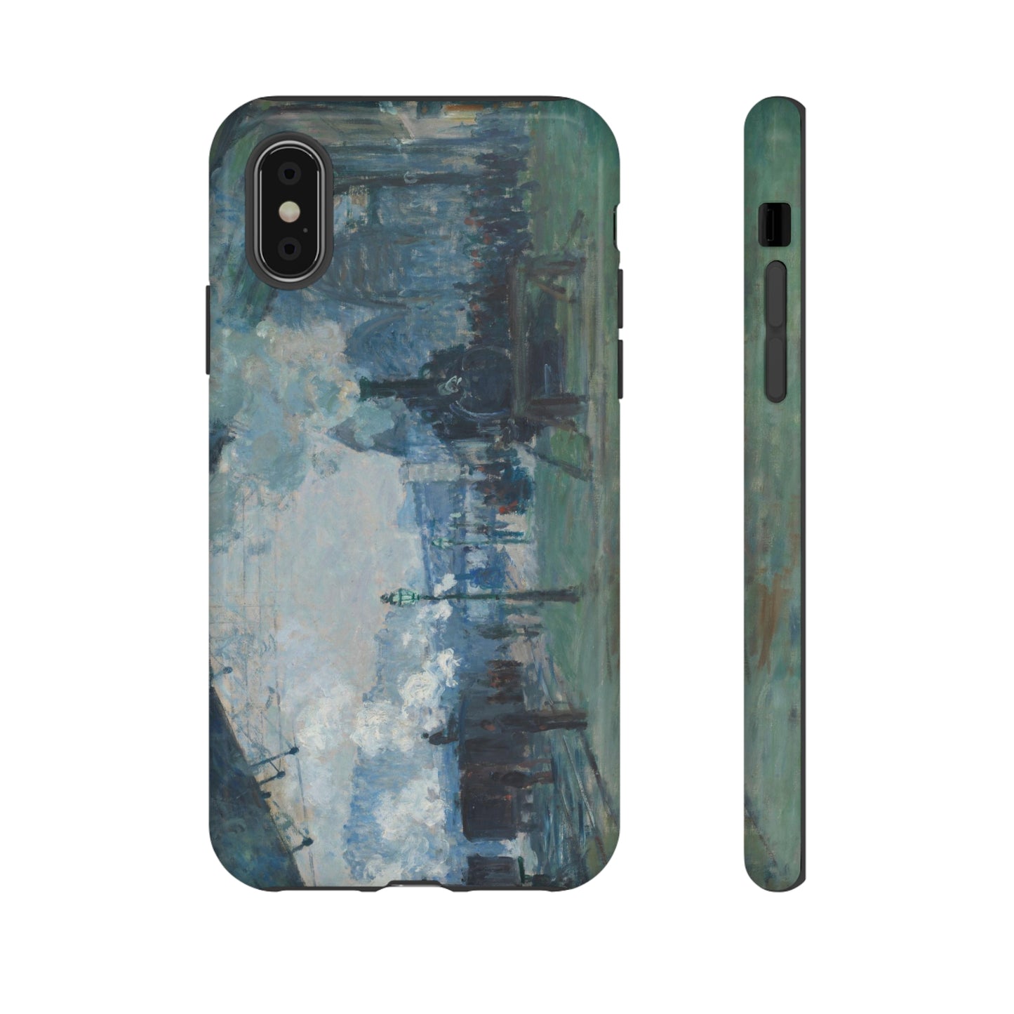 Arrival of the Normandy Train by Claude Monet - Cell Phone Case