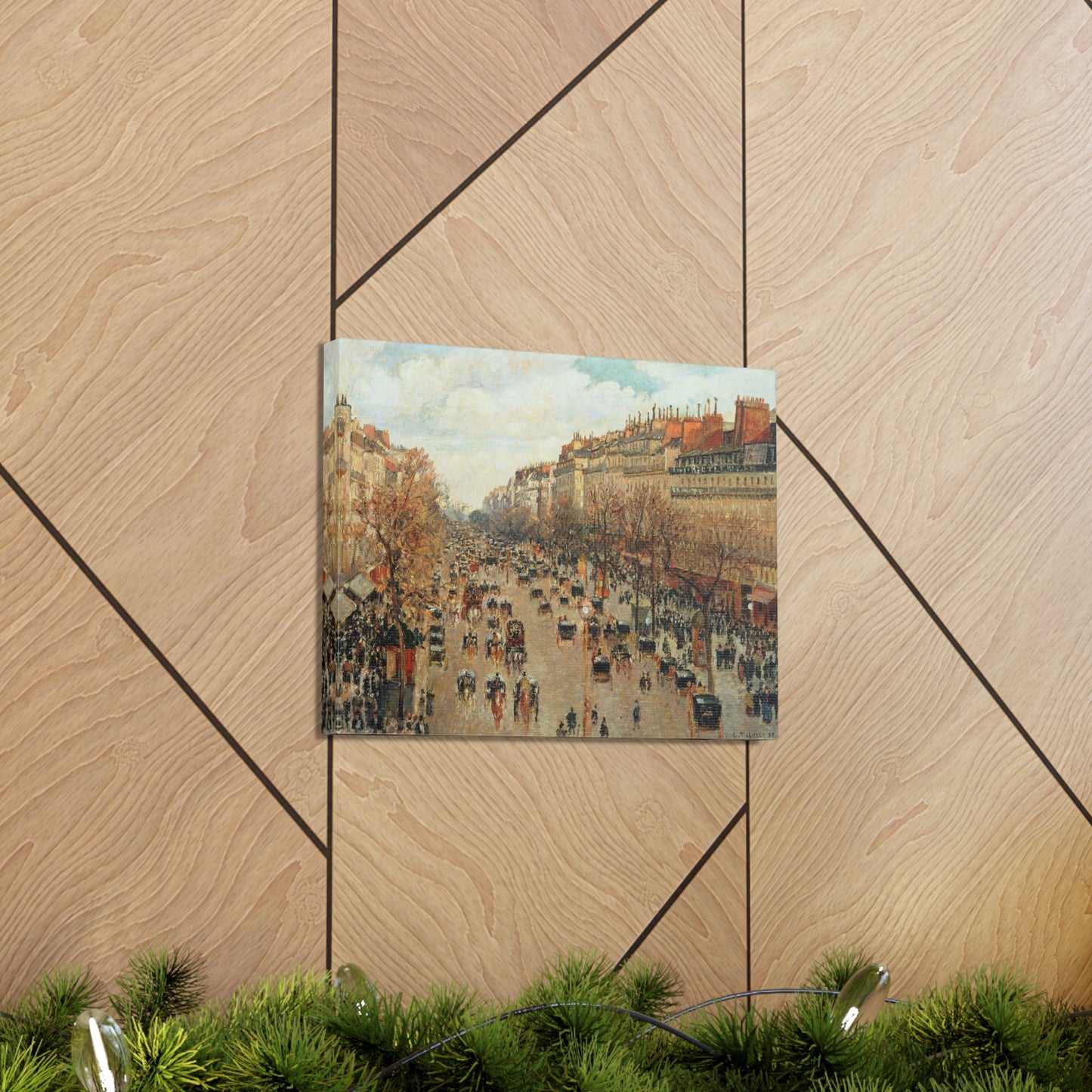 Boulevard Montmartre by Camille Pissarro - Canvas Print