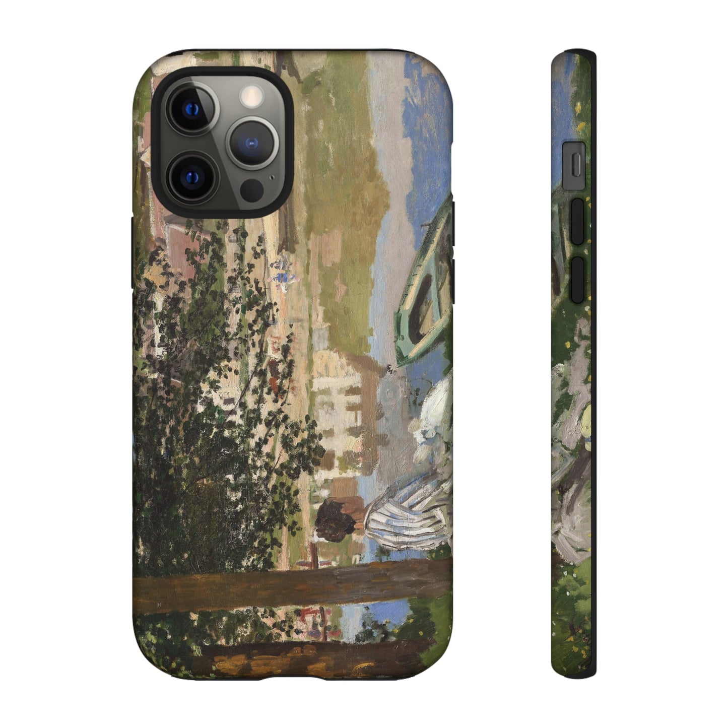 On the Bank of the Seine by Claude Monet - Cell Phone Case