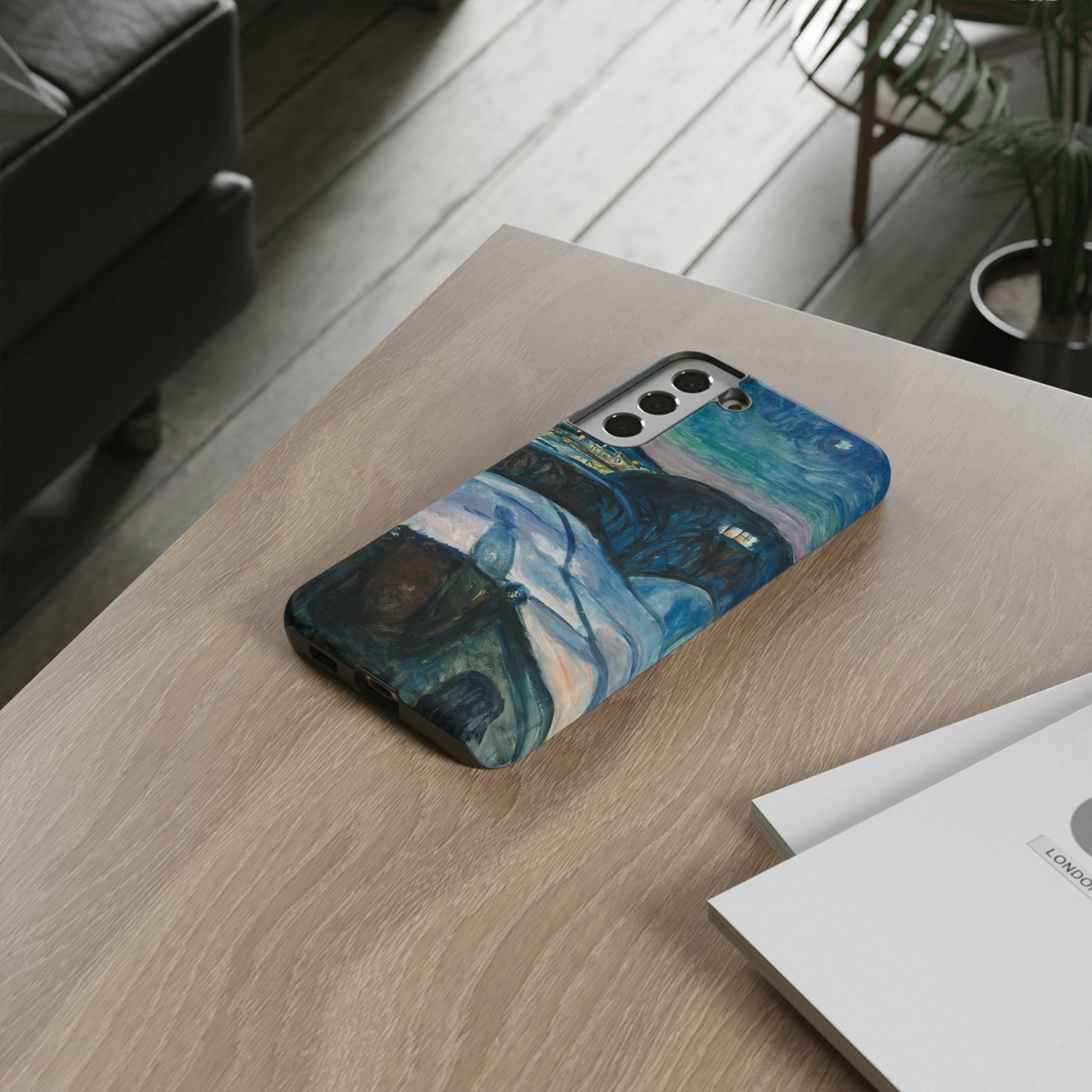 Starry Night by Edvard Munch - Cell Phone Case