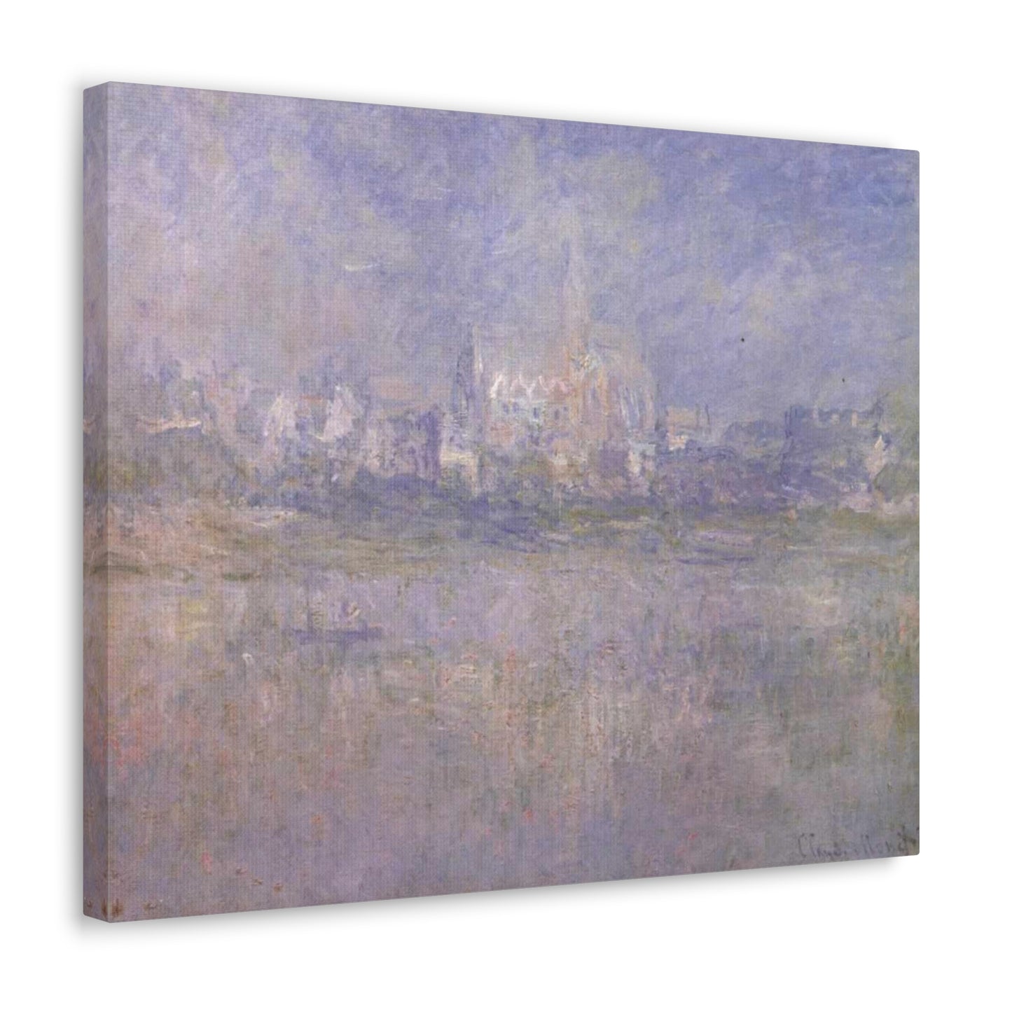 Vetheuil in Nebel by Claude Monet - Canvas Print