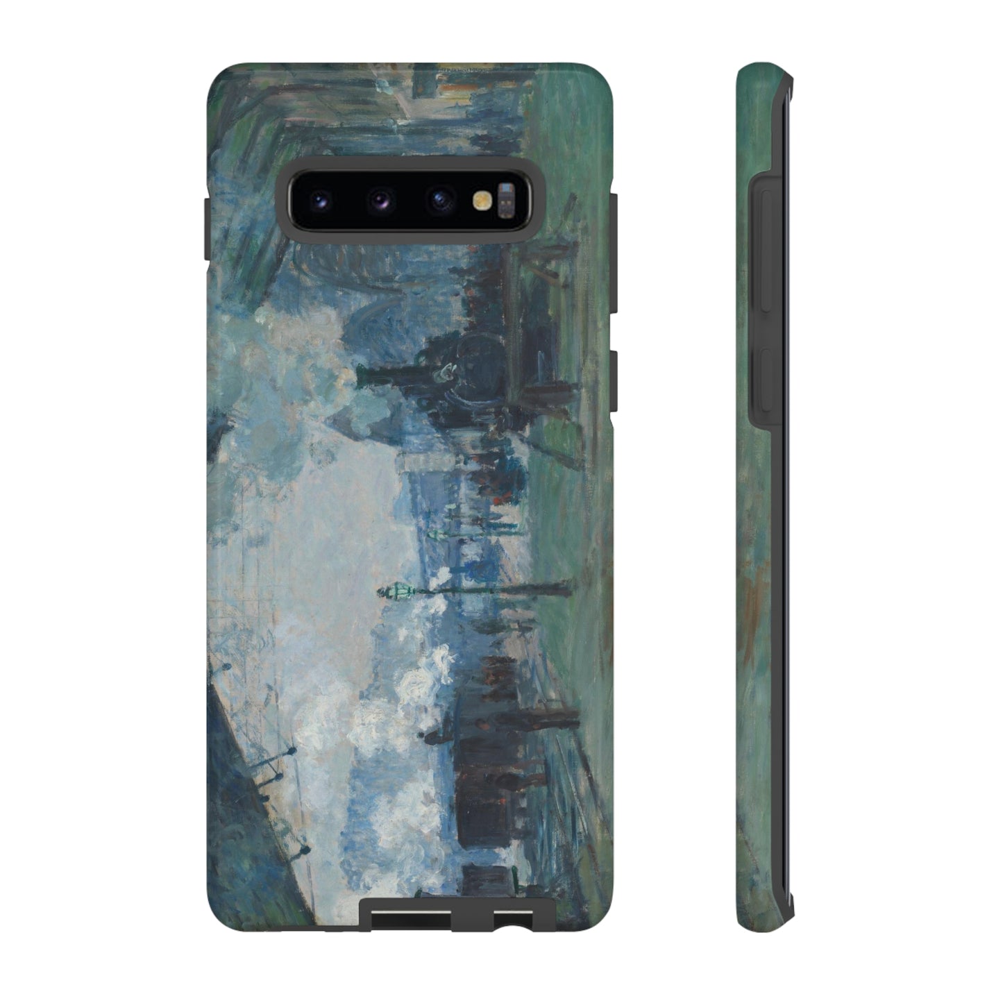 Arrival of the Normandy Train by Claude Monet - Cell Phone Case