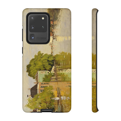 Houses on the Achterzaan by Claude Monet - Cell Phone Case