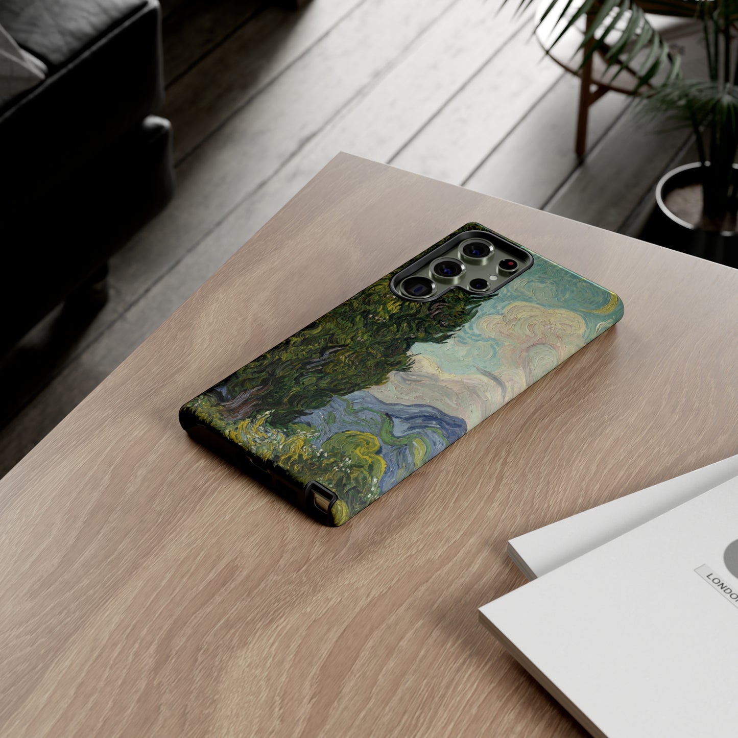 Cypresses by Vincent Van Gogh - Cell Phone Case