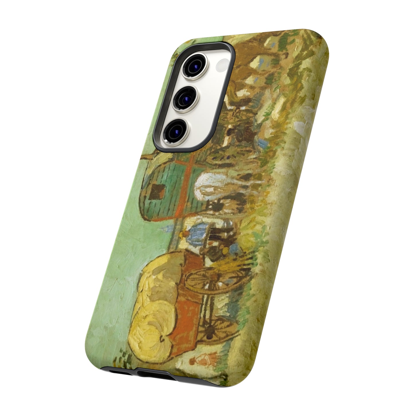Encampment of Gypsies with Caravans by Vincent Van Gogh - Cell Phone Case