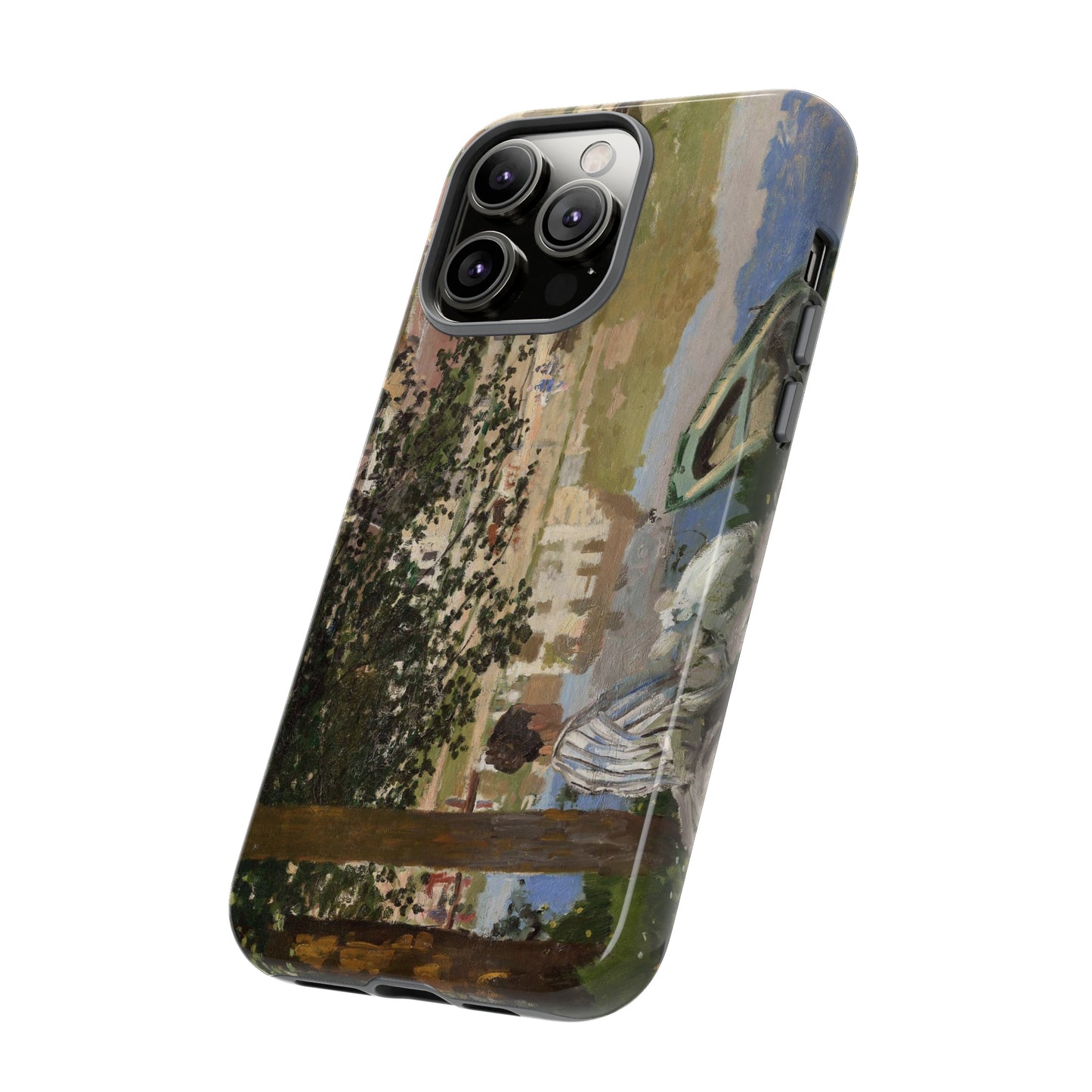 On the Bank of the Seine by Claude Monet - Cell Phone Case