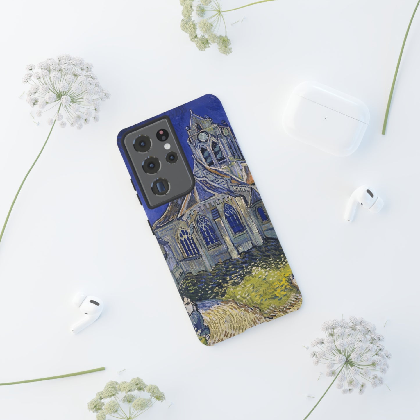 The Church in Auvers sur Oise by Vincent Van Gogh - Cell Phone Case