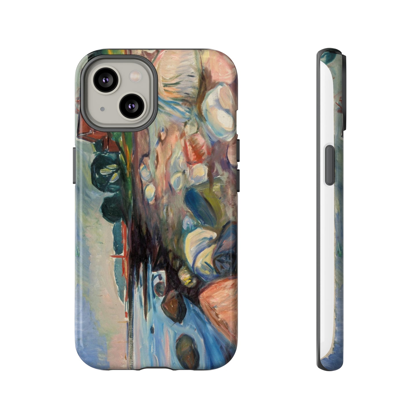 Shore with Red House by Edvard Munch - Cell Phone Case