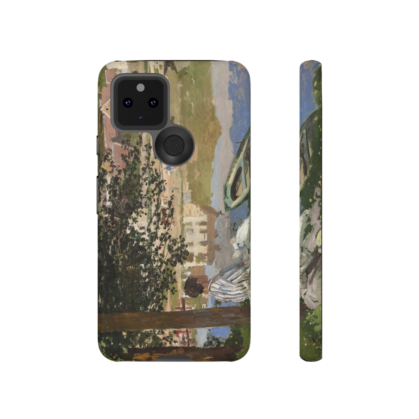 On the Bank of the Seine by Claude Monet - Cell Phone Case