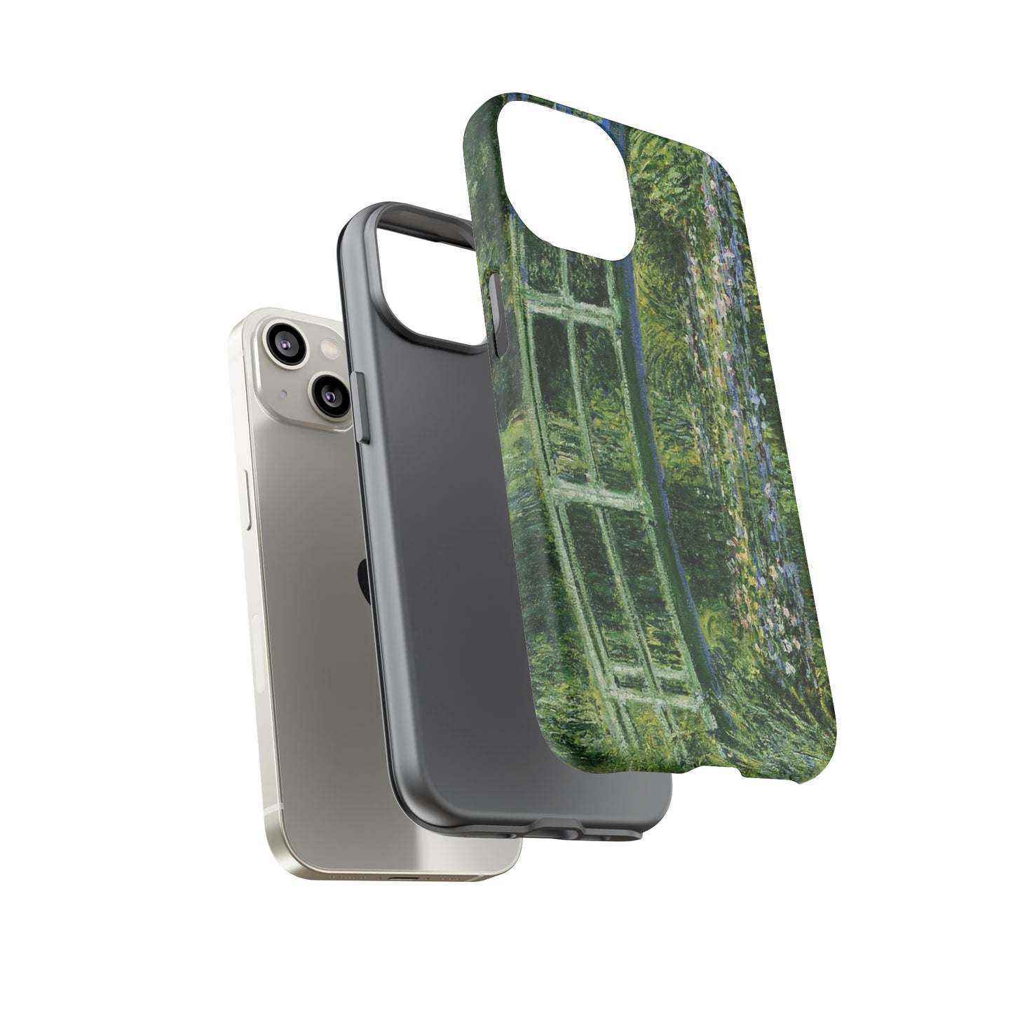 Water Lilies and a Japanese Bridge by Claude Monet - Cell Phone Case