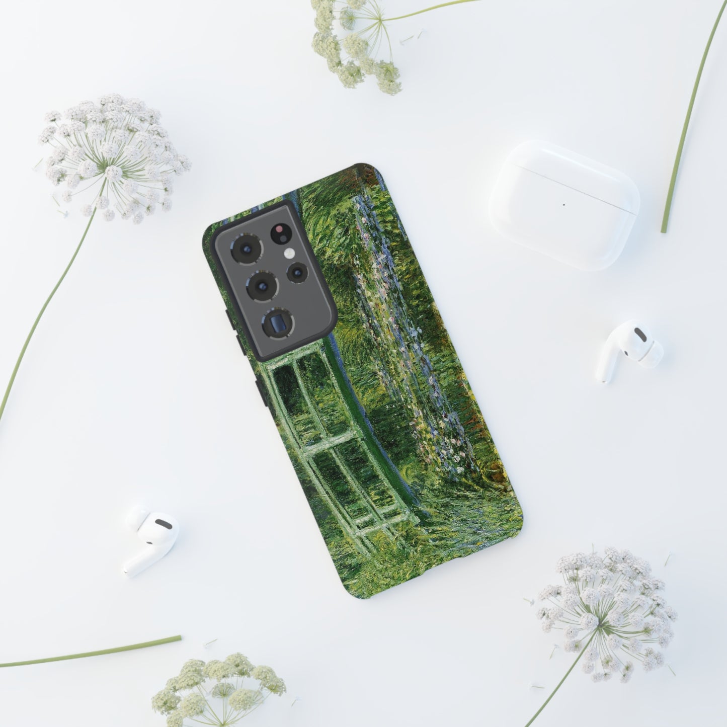 Water Lilies and a Japanese Bridge by Claude Monet - Cell Phone Case