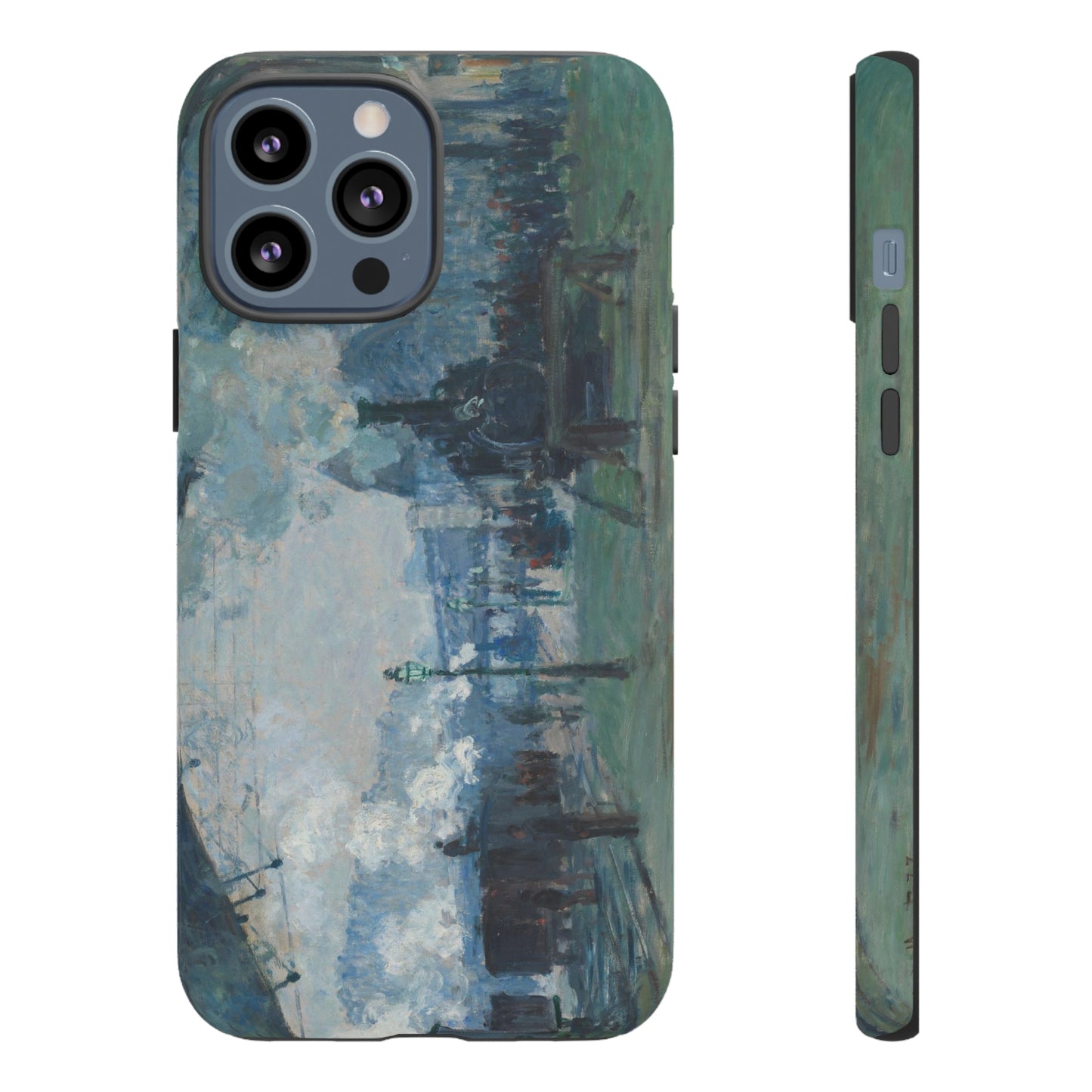 Arrival of the Normandy Train by Claude Monet - Cell Phone Case