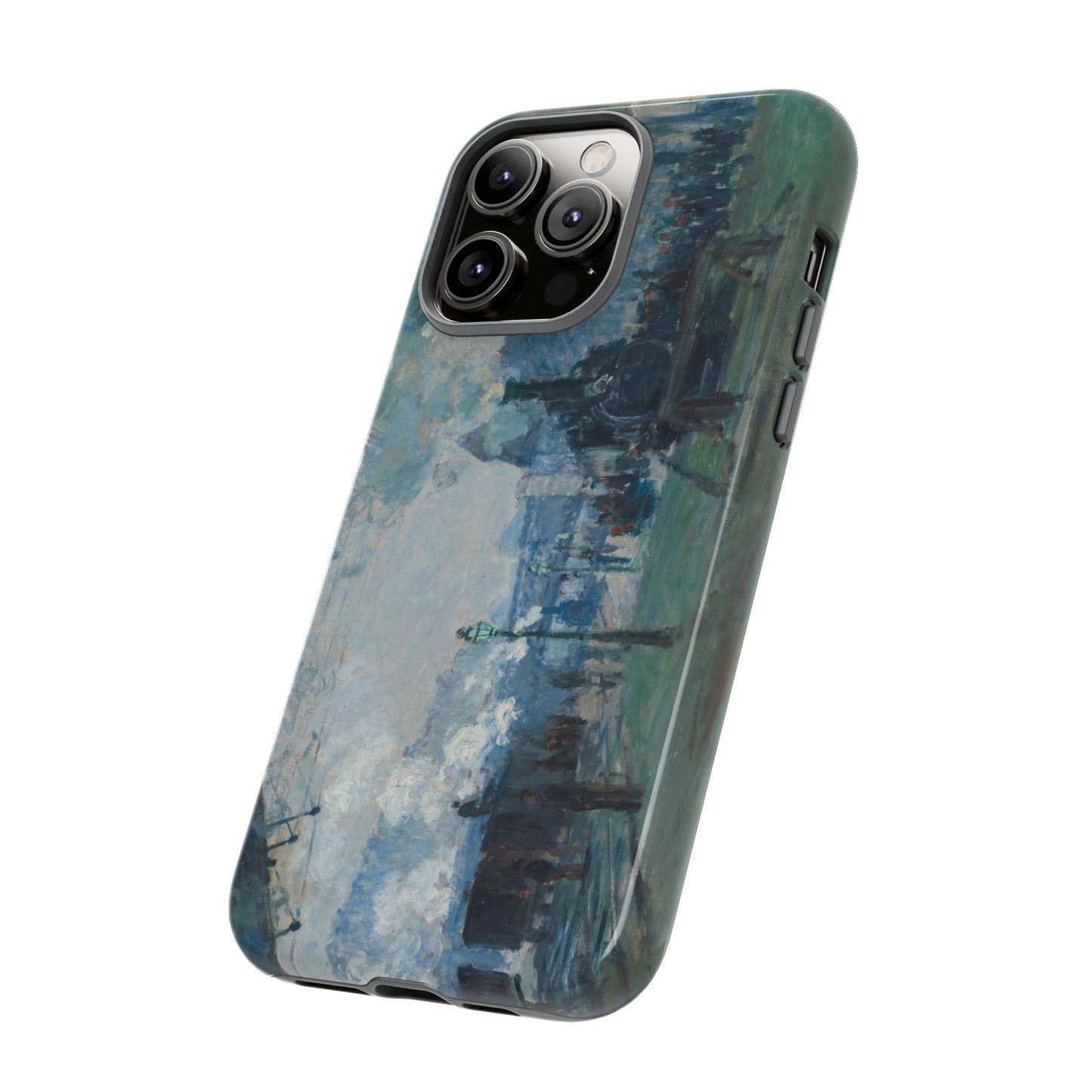 Arrival of the Normandy Train by Claude Monet - Cell Phone Case