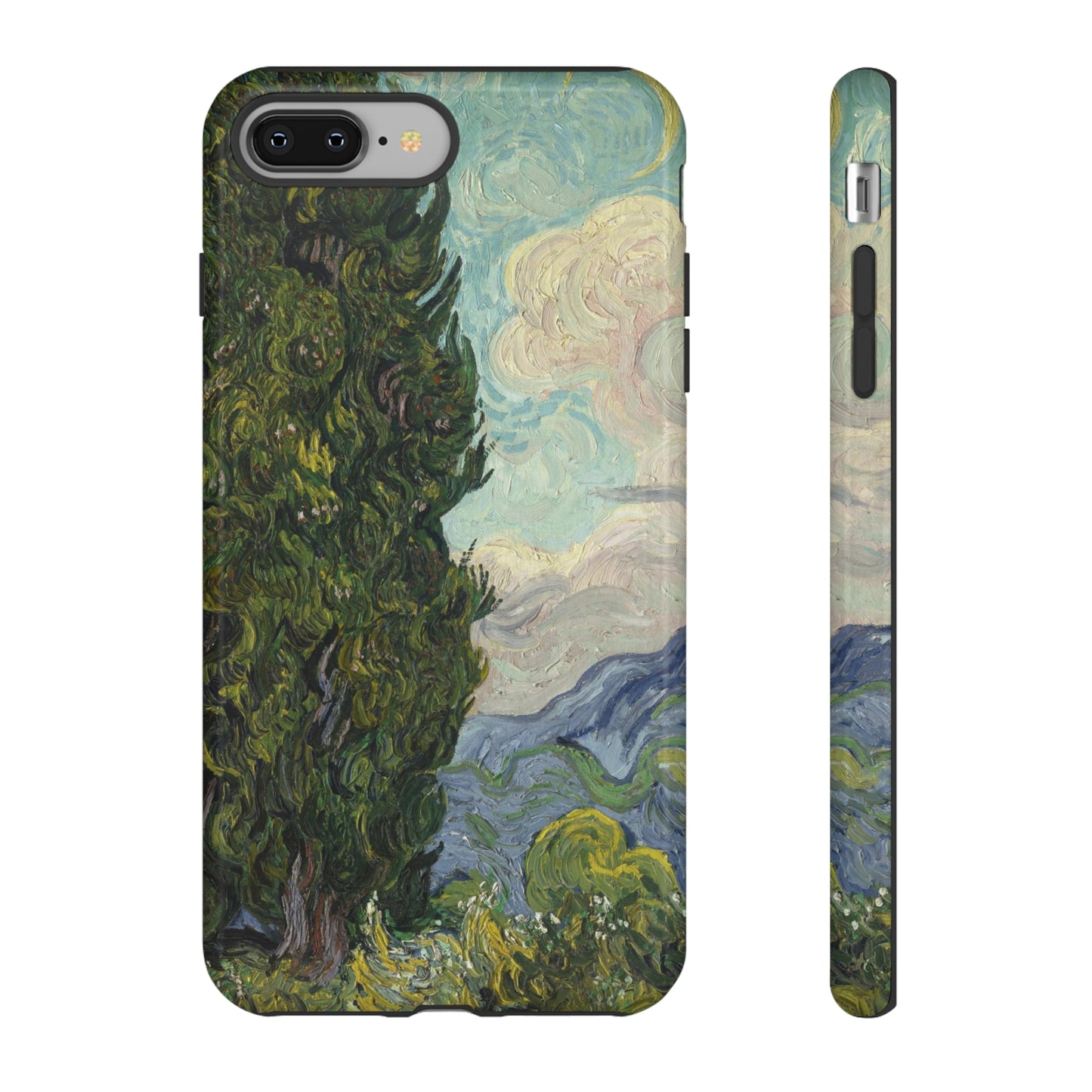 Cypresses by Vincent Van Gogh - Cell Phone Case