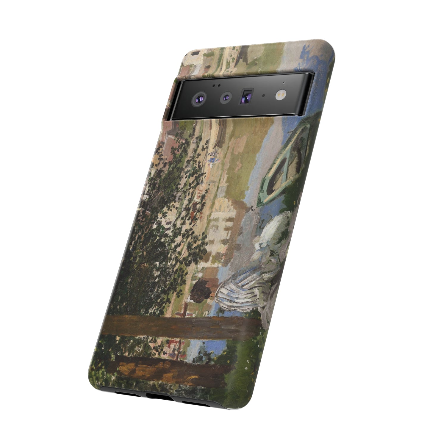 On the Bank of the Seine by Claude Monet - Cell Phone Case