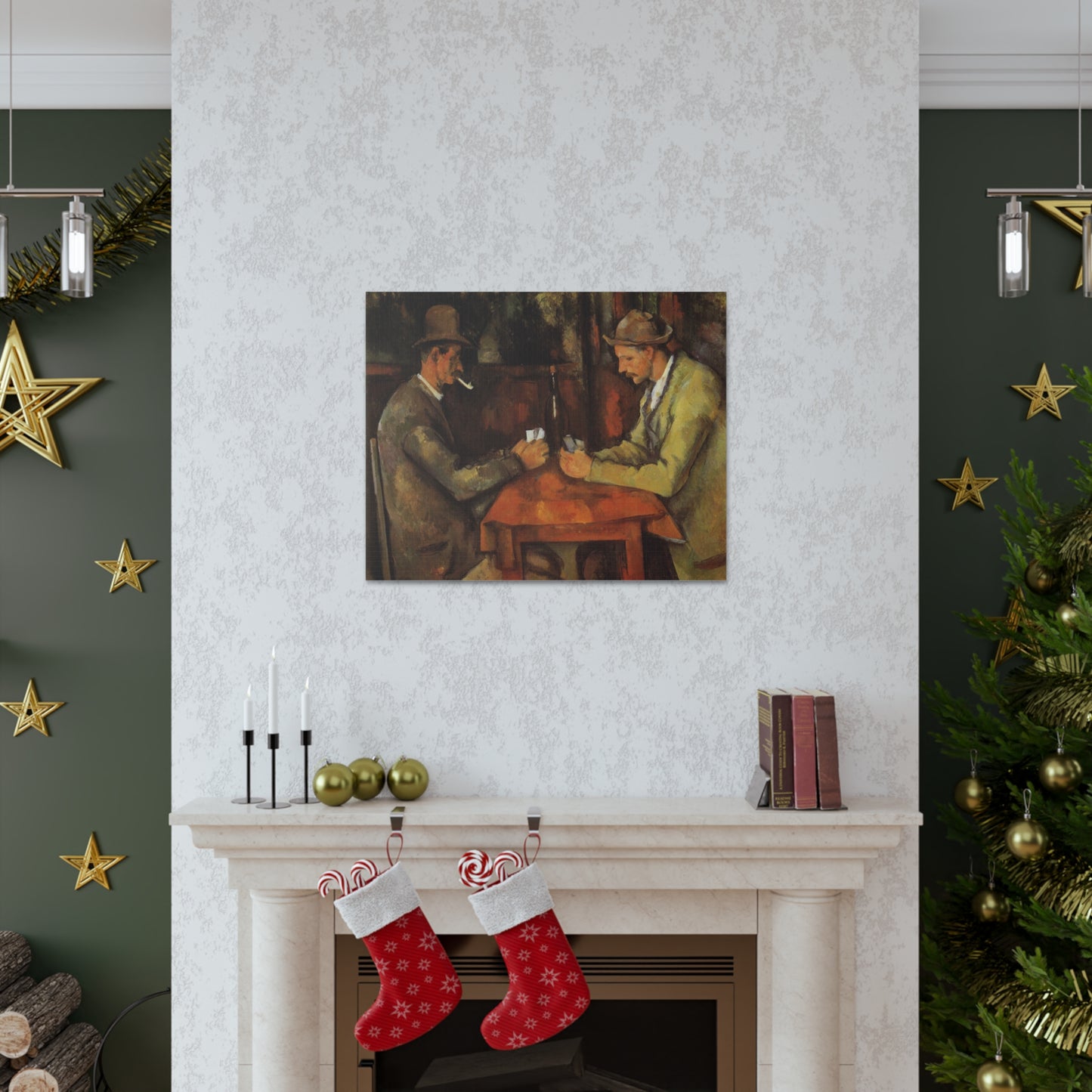 The Card Players by Paul Cezanne - Canvas Print