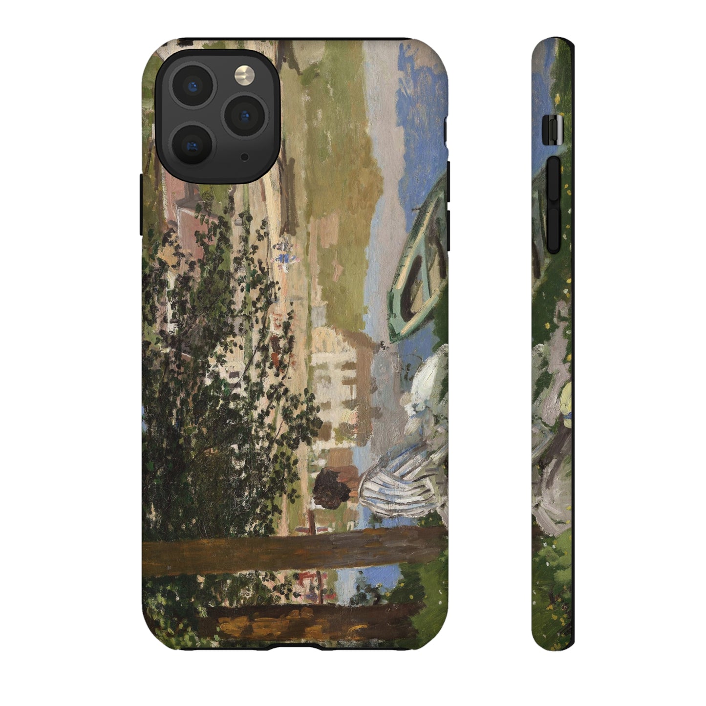 On the Bank of the Seine by Claude Monet - Cell Phone Case