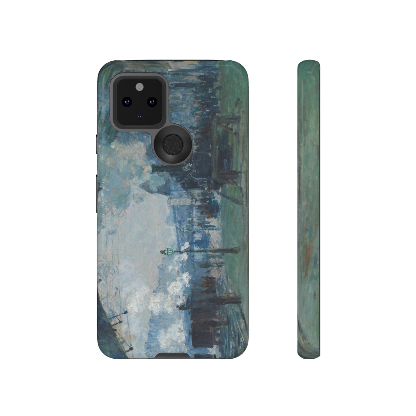 Arrival of the Normandy Train by Claude Monet - Cell Phone Case