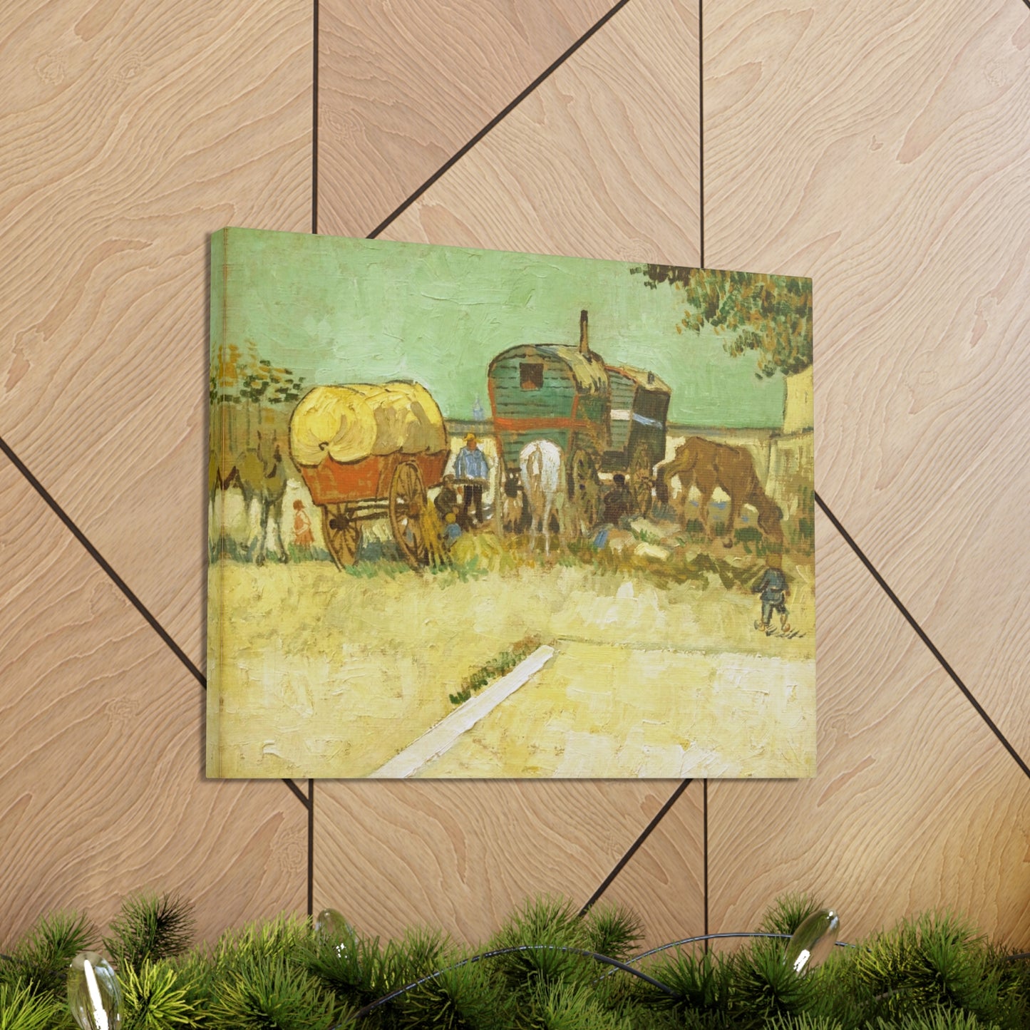 Encampment of Gypsies with Caravans - By Vincent Van Gogh