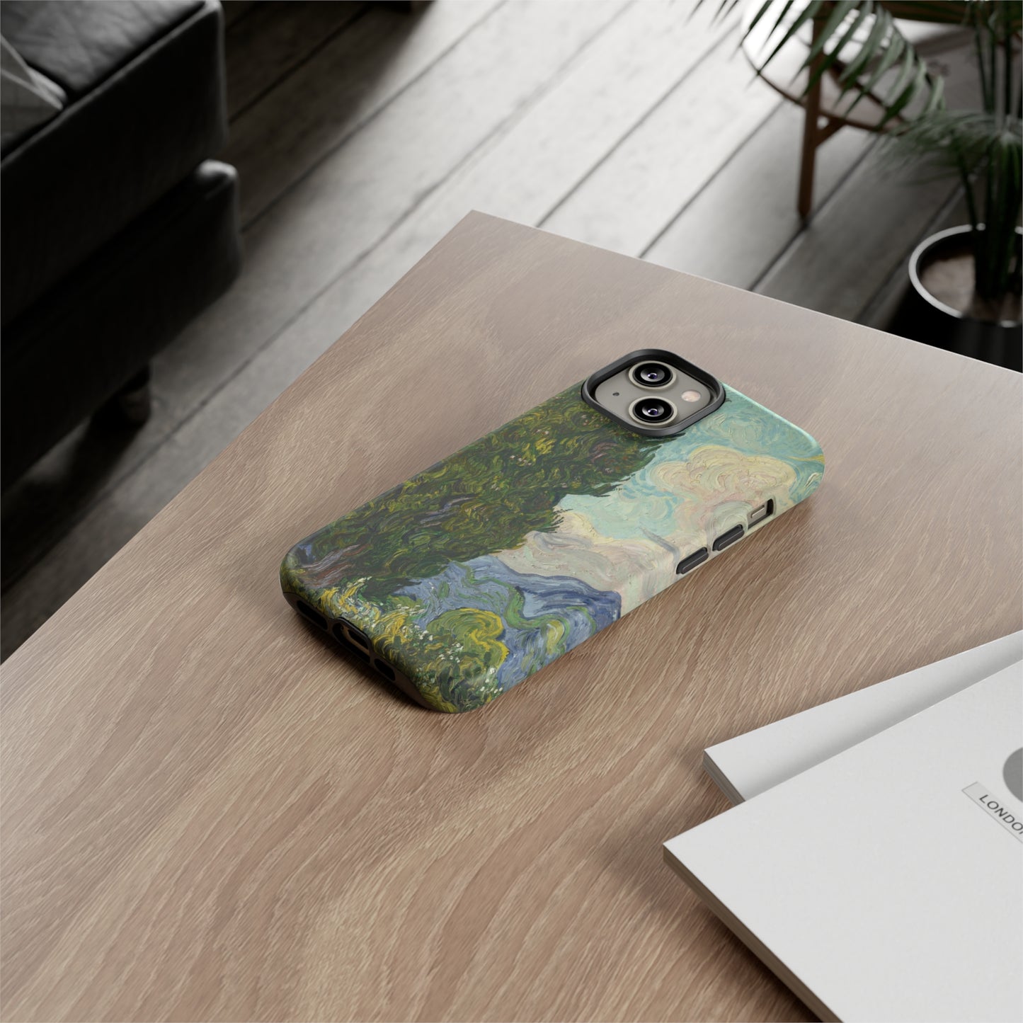Cypresses by Vincent Van Gogh - Cell Phone Case