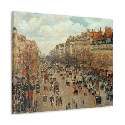 Boulevard Montmartre by Camille Pissarro - Canvas Print