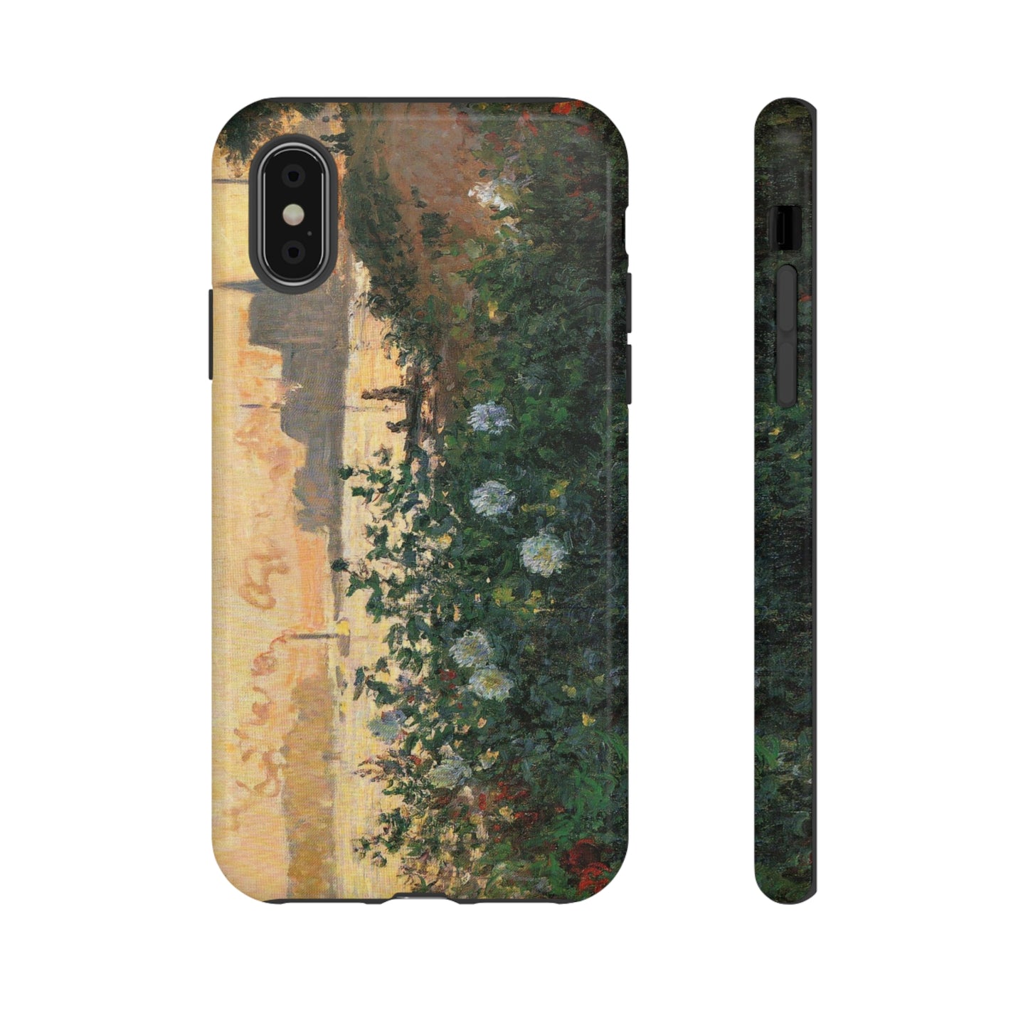 Flowered Riverbank, Argenteuil by Claude Monet - Cell Phone Case