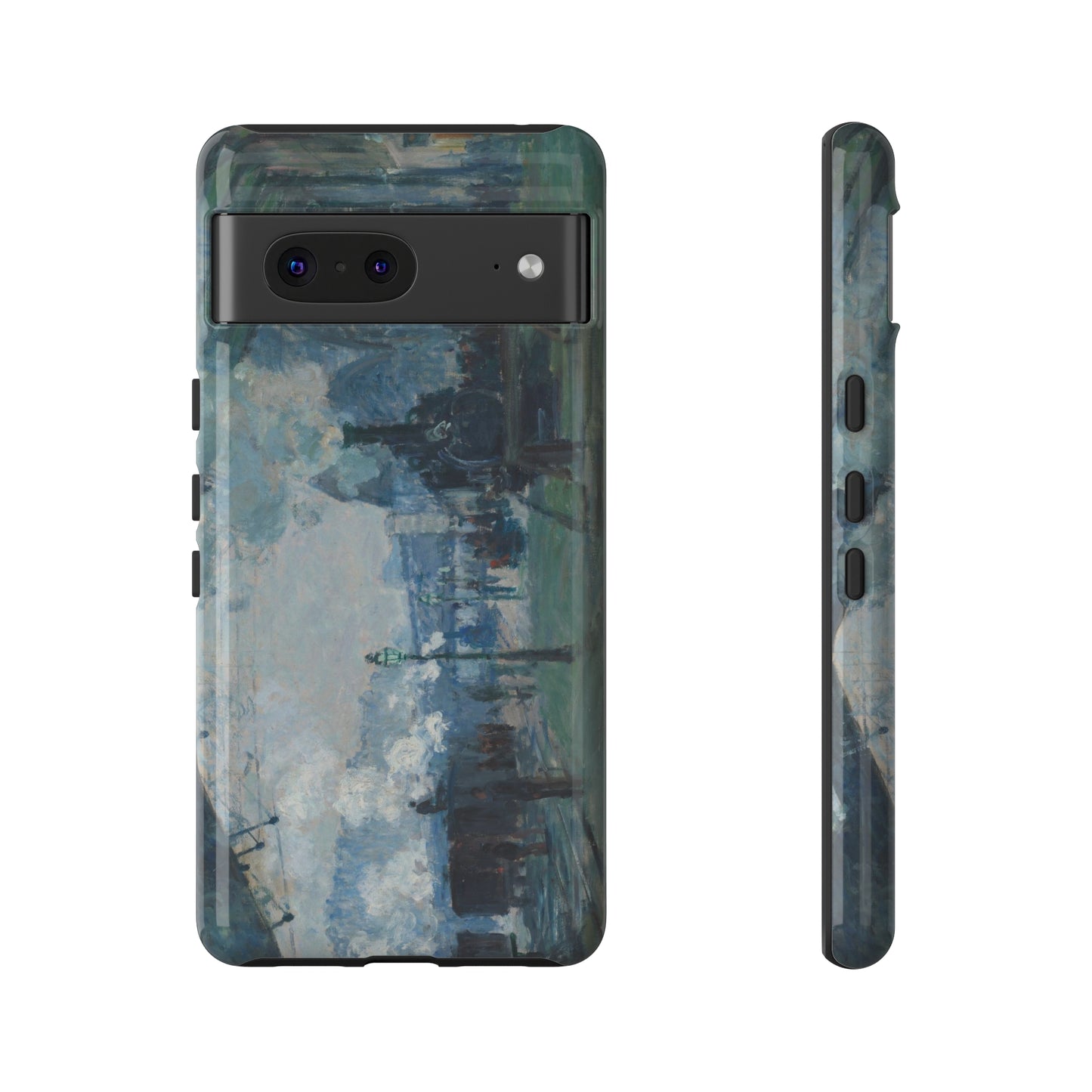 Arrival of the Normandy Train by Claude Monet - Cell Phone Case