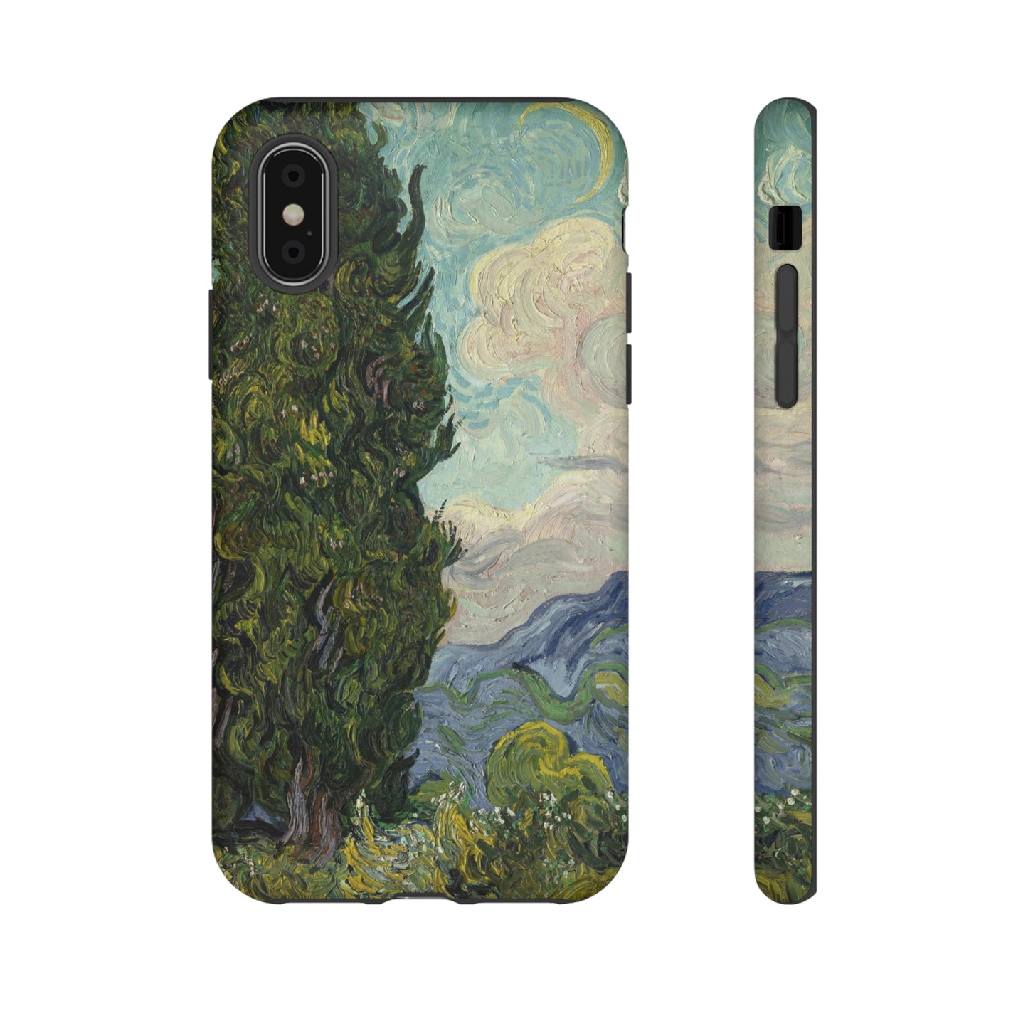 Cypresses by Vincent Van Gogh - Cell Phone Case