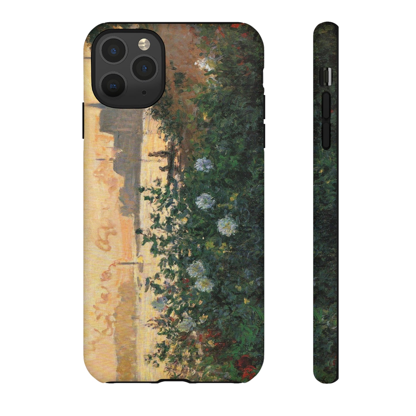 Flowered Riverbank, Argenteuil by Claude Monet - Cell Phone Case