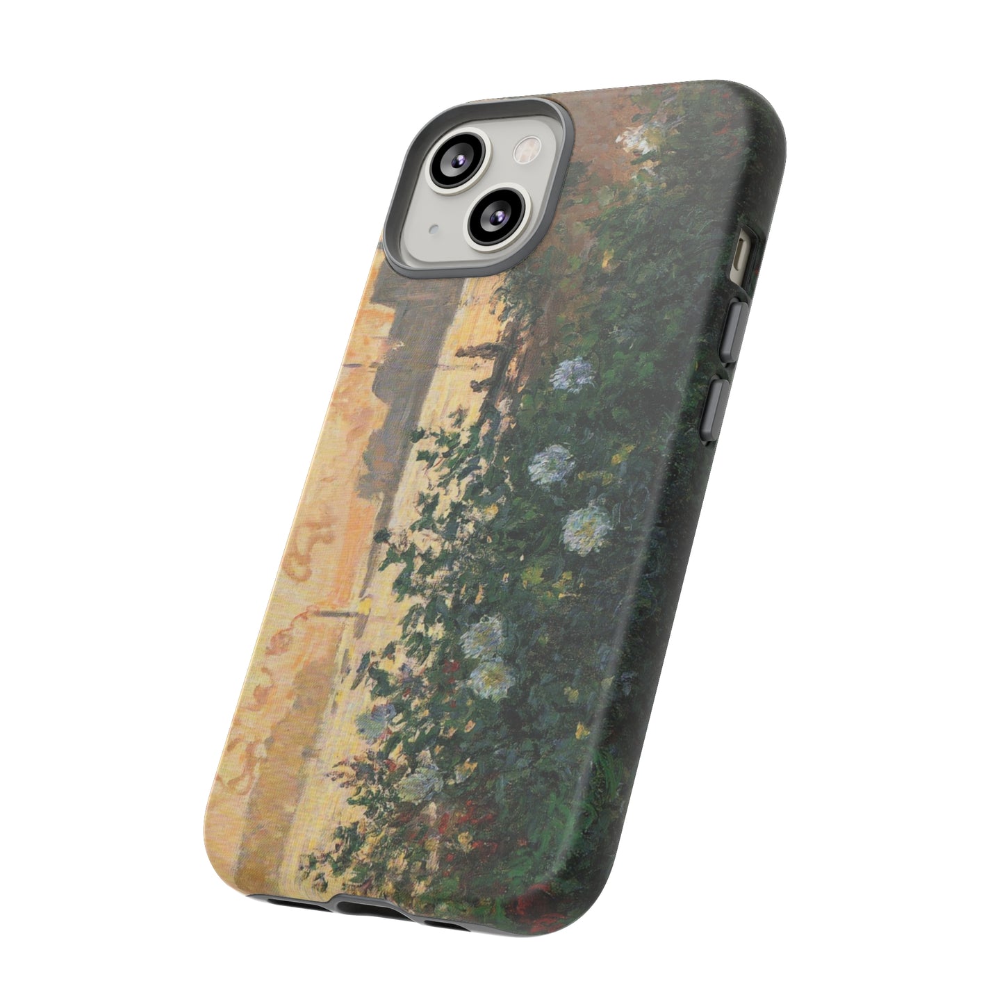 Flowered Riverbank, Argenteuil by Claude Monet - Cell Phone Case