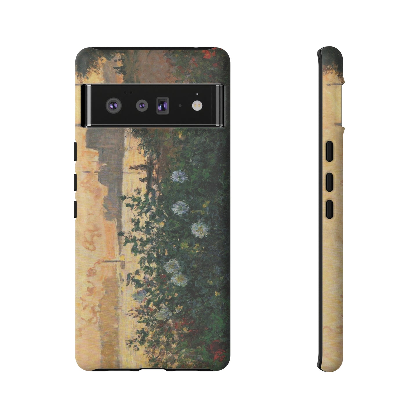 Flowered Riverbank, Argenteuil by Claude Monet - Cell Phone Case