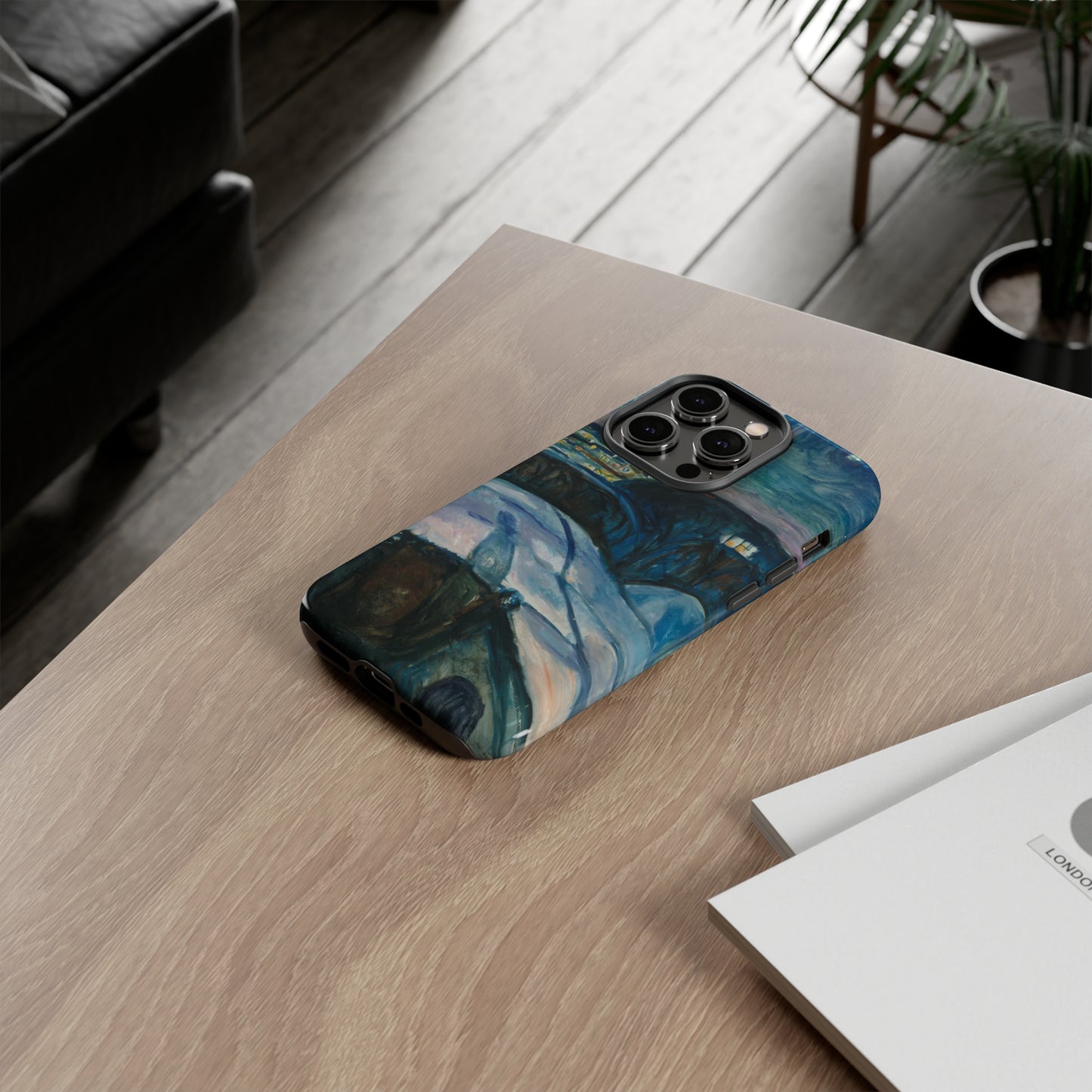 Starry Night by Edvard Munch - Cell Phone Case