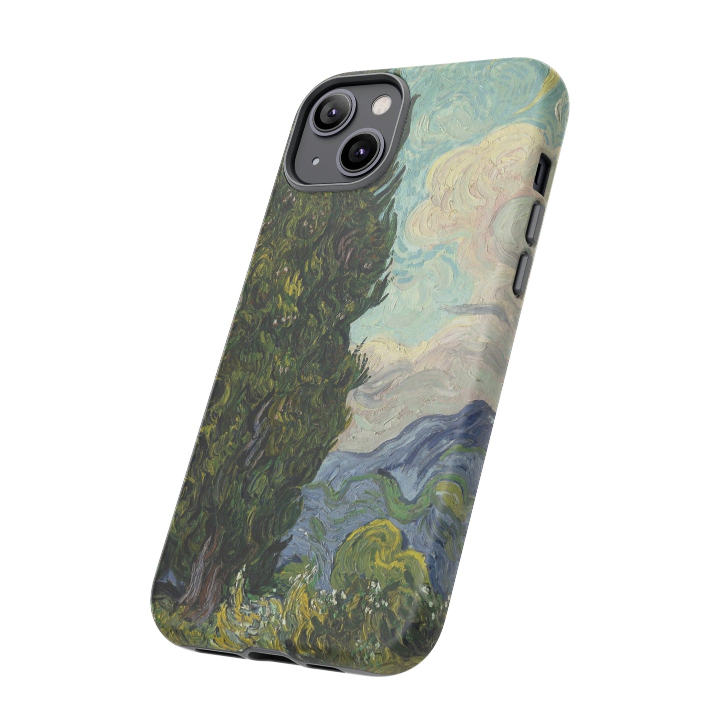Cypresses by Vincent Van Gogh - Cell Phone Case