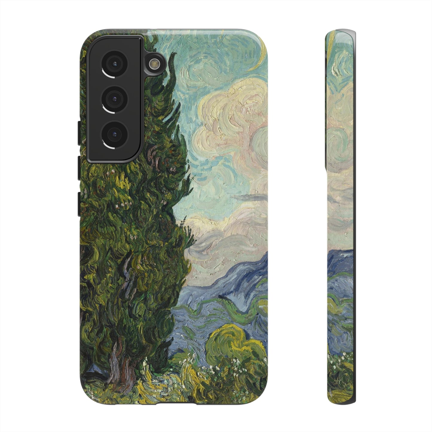 Cypresses by Vincent Van Gogh - Cell Phone Case
