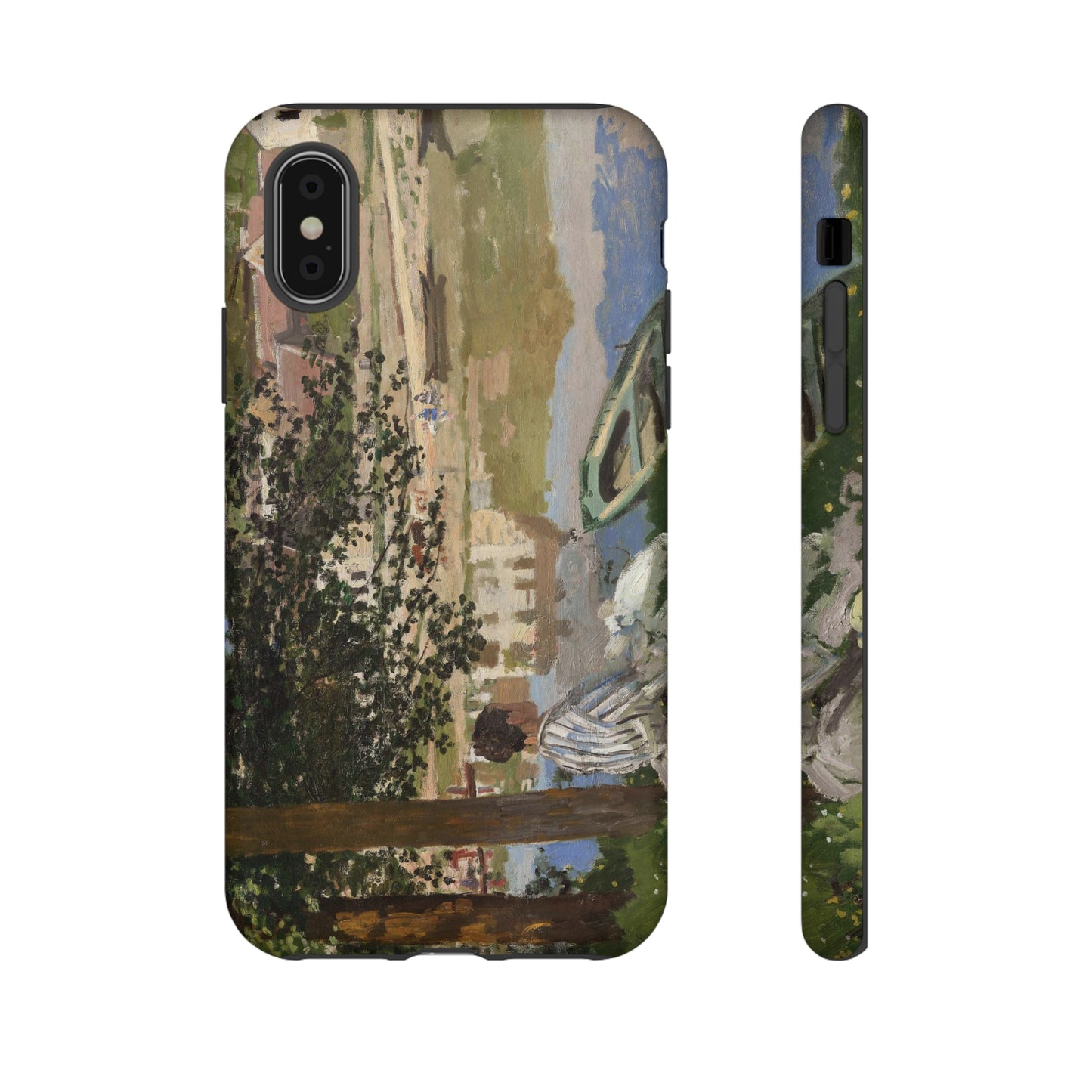 On the Bank of the Seine by Claude Monet - Cell Phone Case