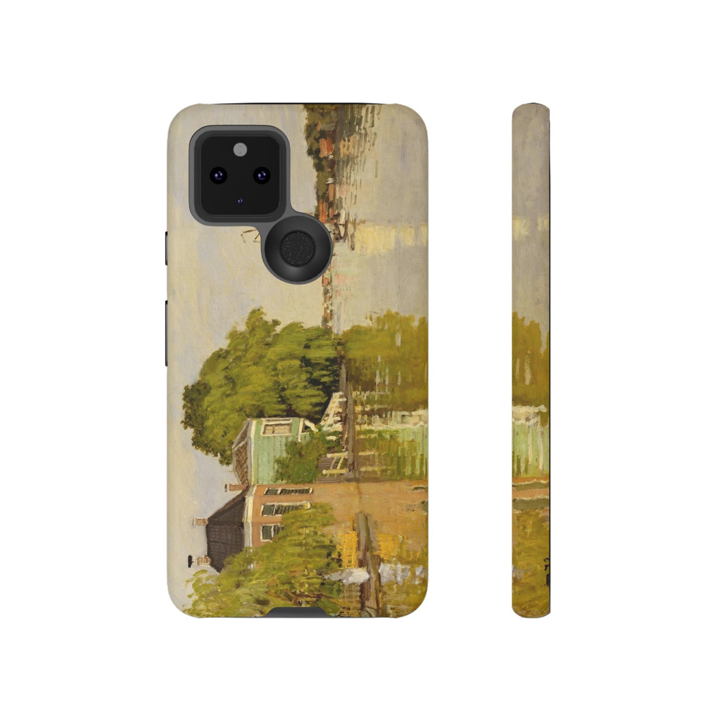 Houses on the Achterzaan by Claude Monet - Cell Phone Case