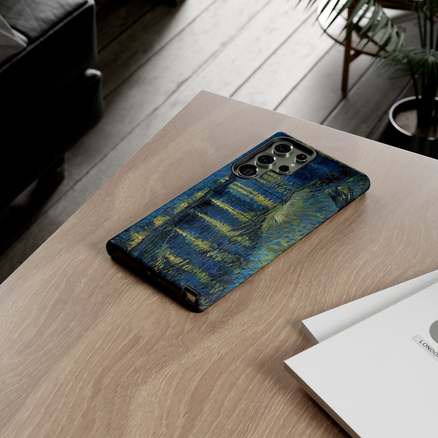 Starry Night over the Rhone by Vincent Van Gogh - Cell Phone Case