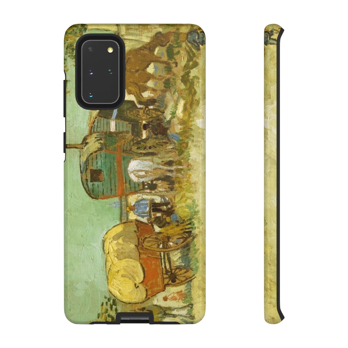 Encampment of Gypsies with Caravans by Vincent Van Gogh - Cell Phone Case