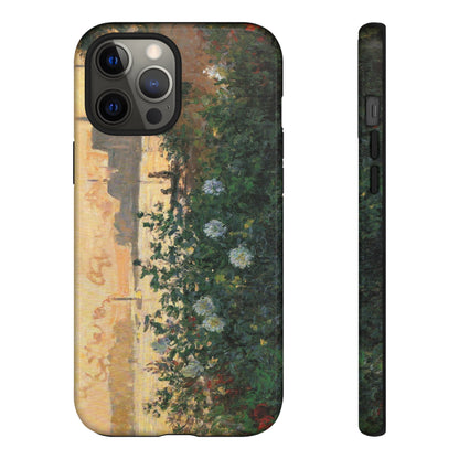 Flowered Riverbank, Argenteuil by Claude Monet - Cell Phone Case