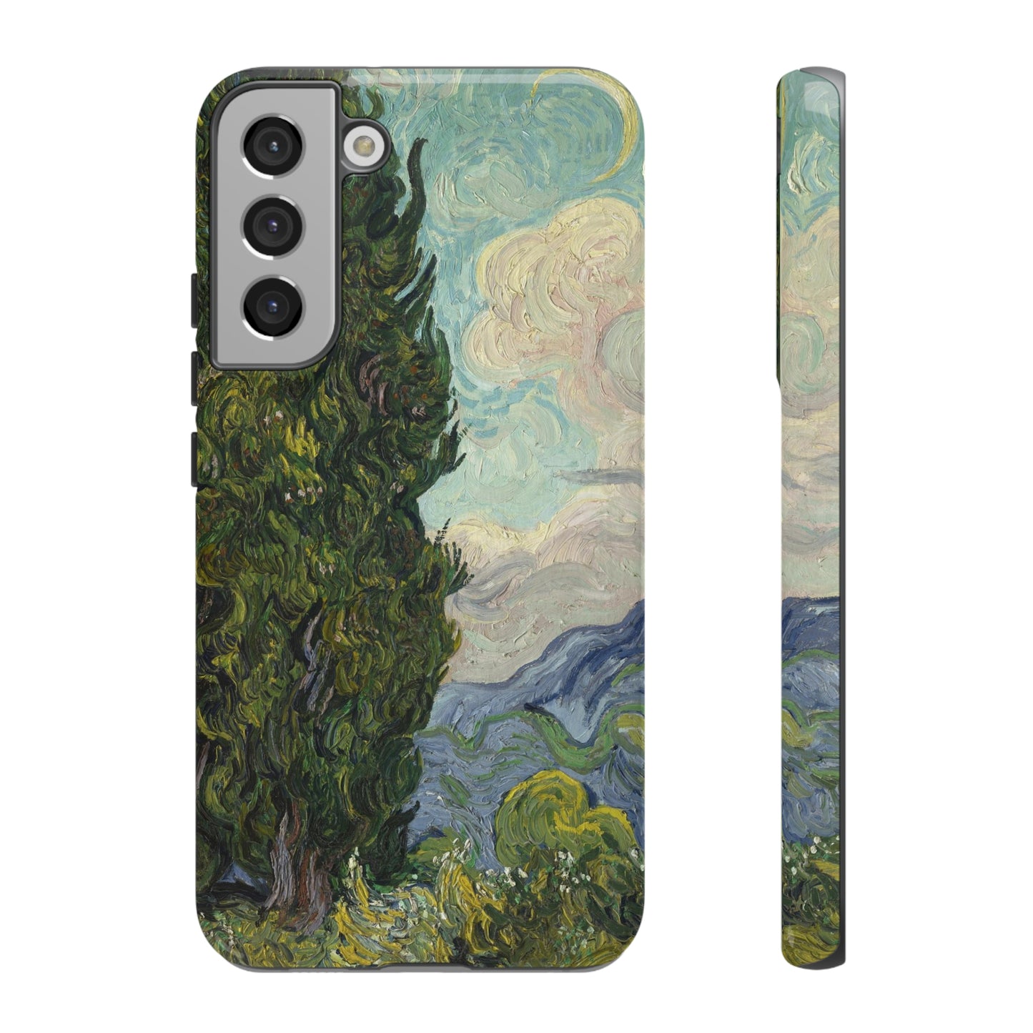 Cypresses by Vincent Van Gogh - Cell Phone Case