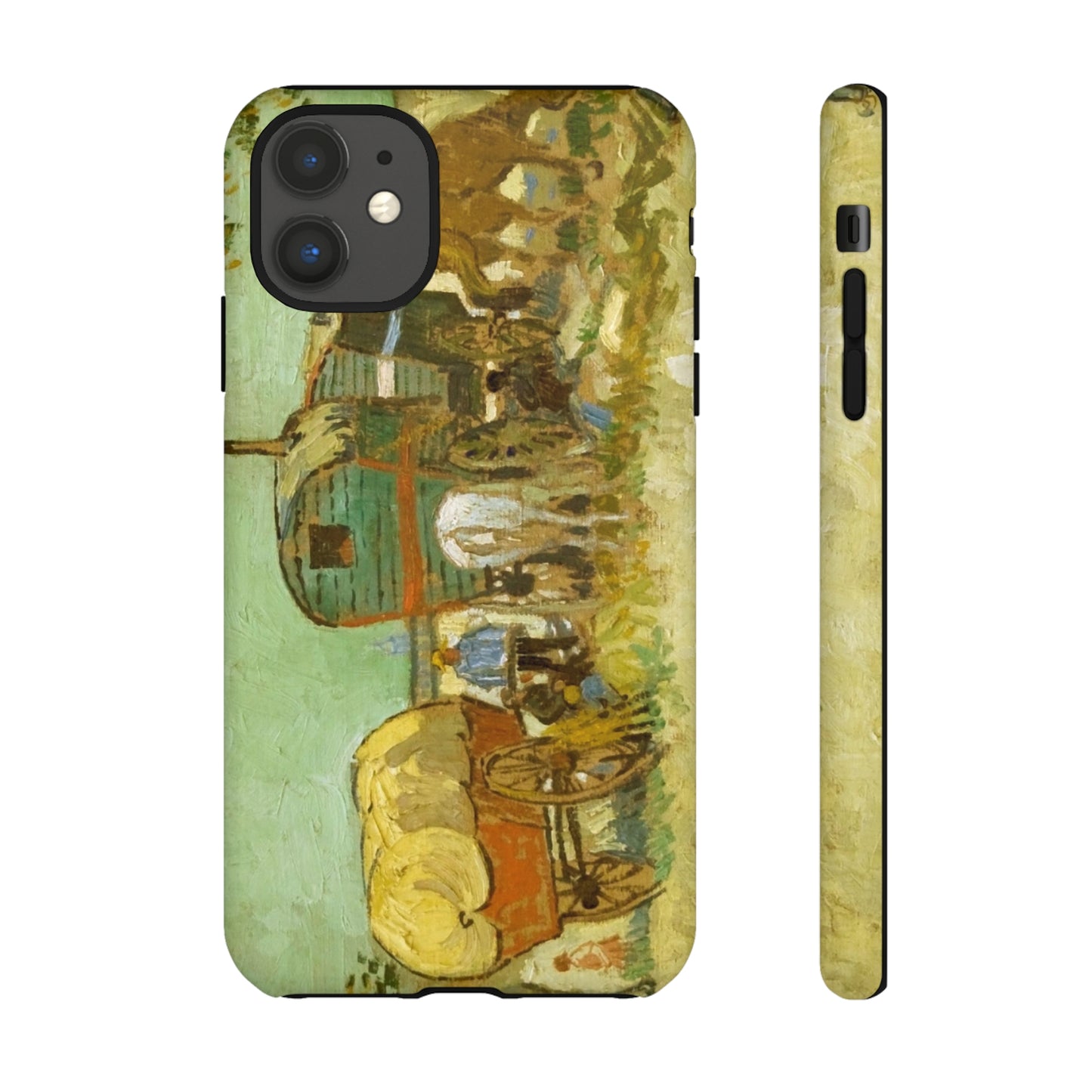 Encampment of Gypsies with Caravans by Vincent Van Gogh - Cell Phone Case