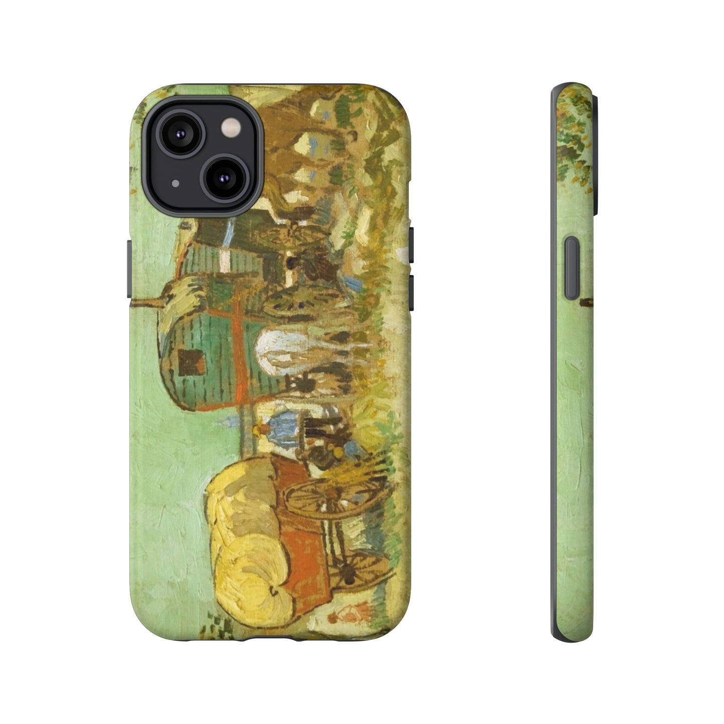 Encampment of Gypsies with Caravans by Vincent Van Gogh - Cell Phone Case