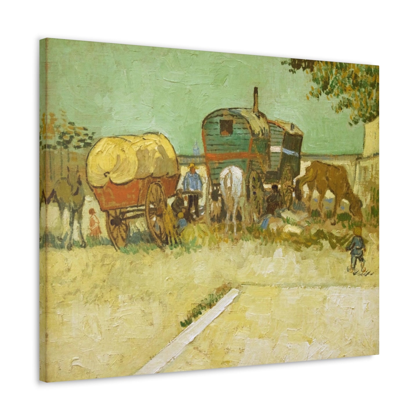 Encampment of Gypsies with Caravans - By Vincent Van Gogh