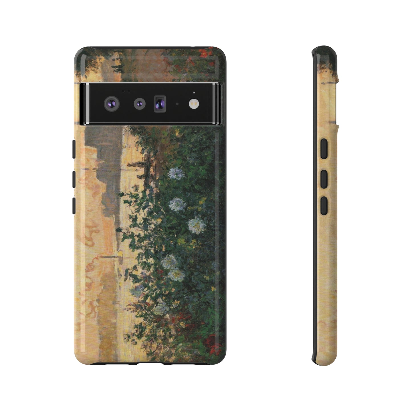 Flowered Riverbank, Argenteuil by Claude Monet - Cell Phone Case