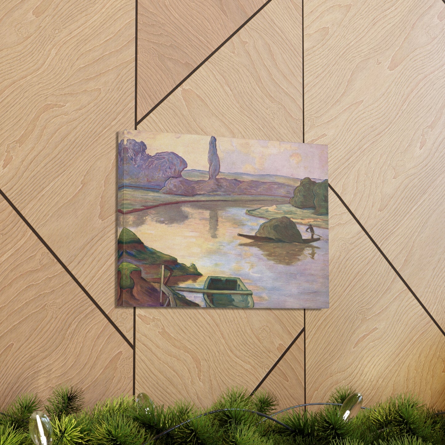 Islands in the Rhine river near to Strasbourg by Rene Schutzenberger - Canvas Print