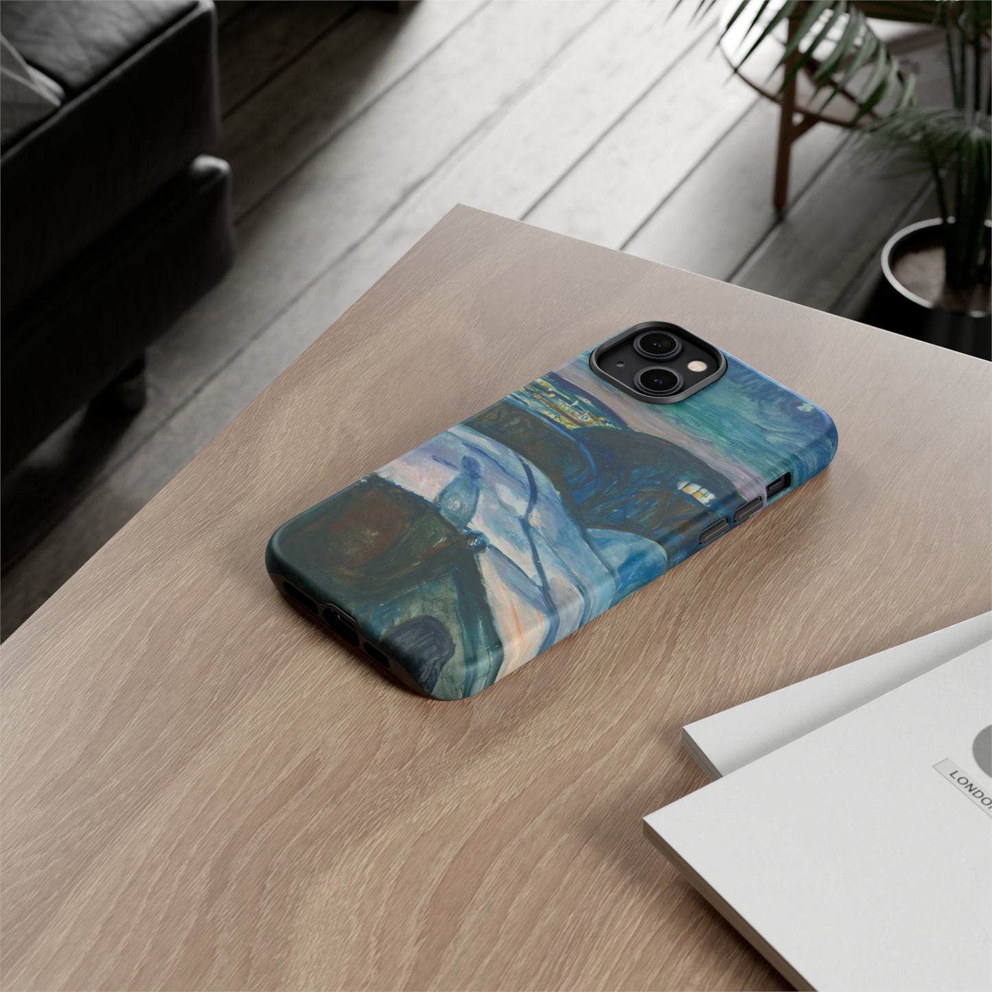 Starry Night by Edvard Munch - Cell Phone Case