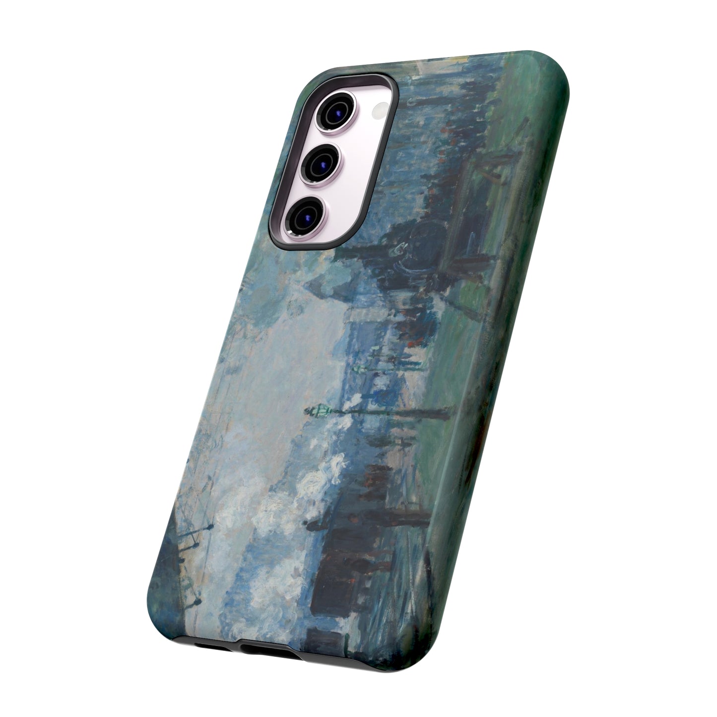 Arrival of the Normandy Train by Claude Monet - Cell Phone Case