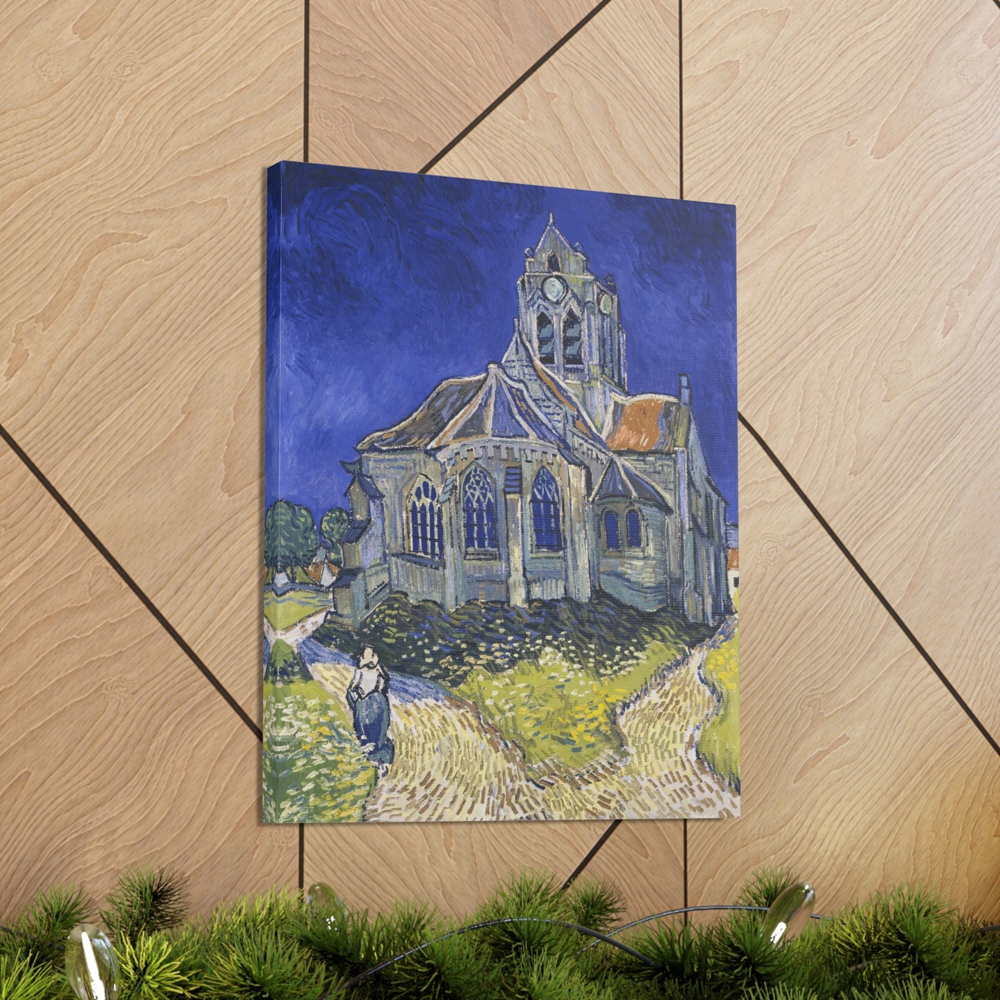 The Church in Auvers sur Oise by Vincent Van Gogh - Canvas Print